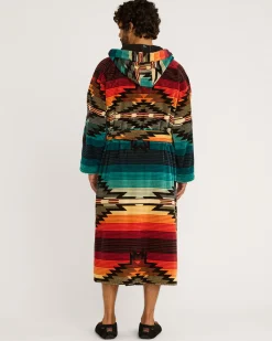Pendleton UNISEX COTTON TERRY VELOUR BATHROBE SALTILLO SUNSET Fashion
