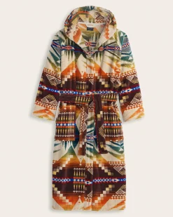 Pendleton UNISEX MYSTIC LAKE COTTON TERRY VELOUR BATHROBE MULTI Outlet