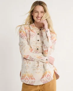 Pendleton WOMEN'S ARCADIA FLANNEL POPOVER SHIRT TAN AGATE BEACH Best