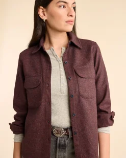 Pendleton WOMEN'S BOARD SHIRT BURGUNDY/NAVY MIX Sale