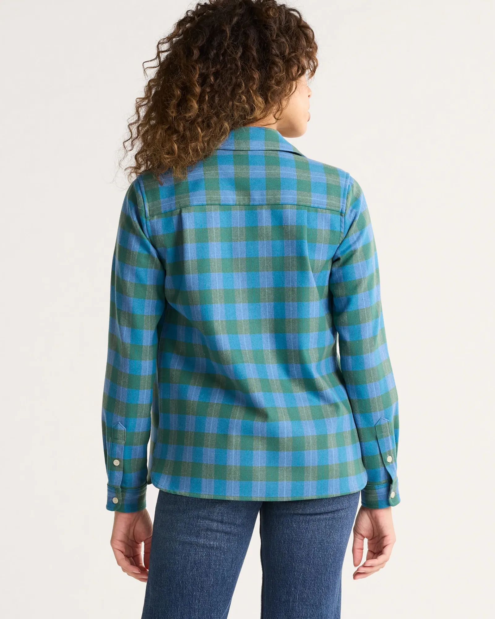 Pendleton WOMEN'S BOARD SHIRT BLUE/GREEN CHECK New