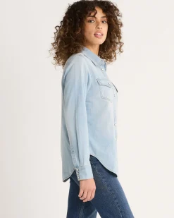 Pendleton WOMEN'S CHAMBRAY GAMBLER SHIRT MISSES Fashion
