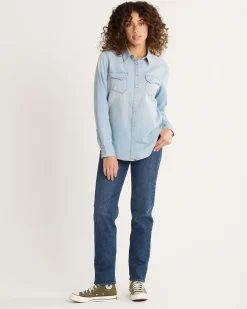 Pendleton WOMEN'S CHAMBRAY GAMBLER SHIRT MISSES Fashion