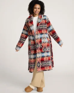 Pendleton WOMEN'S COTTON TERRY VELOUR BATHROBE CANYONLANDS DESERT SKY Discount