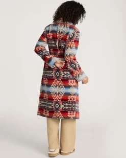 Pendleton WOMEN'S COTTON TERRY VELOUR BATHROBE CANYONLANDS DESERT SKY Discount