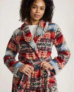 Pendleton WOMEN'S COTTON TERRY VELOUR BATHROBE CANYONLANDS DESERT SKY Discount