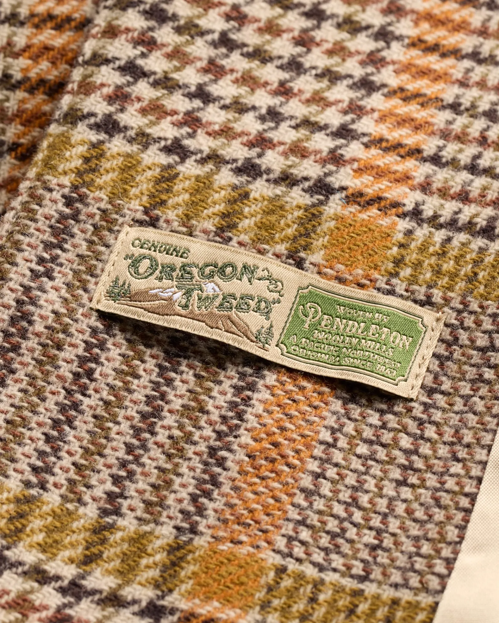 Pendleton WOMEN'S DAVIS GLEN PLAID WOOL BLAZER TAN/BROWN Clearance