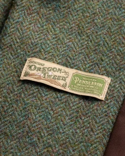 Pendleton WOMEN'S DAVIS HERRINGBONE WOOL BLAZER GREEN/SHALE MIX Online