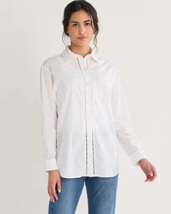 Pendleton WOMEN'S EVERLY POPLIN SHIRT WHITE New