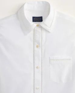Pendleton WOMEN'S EVERLY POPLIN SHIRT WHITE New