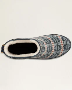 Pendleton WOMEN'S FAUX FUR CHELSEA RAIN BOOTS NAVY HARDING New