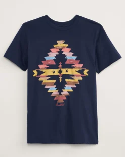 Pendleton WOMEN'S GEOMETRIC GRAPHIC TEE NAVY Clearance