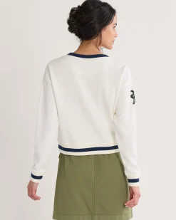 Pendleton WOMEN'S GRAPHIC FRENCH TERRY CREWNECK ANTIQUE WHITE Fashion