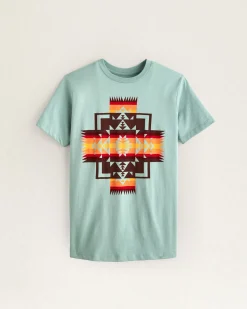 Pendleton WOMEN'S GRAPHIC TEE SEAFOAM CHIEF JOSEPH Best