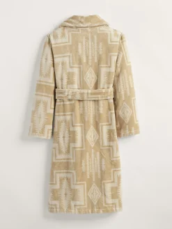 Pendleton WOMEN'S HARDING COTTON TERRY VELOUR BATHROBE SANDSHELL Hot