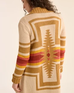Pendleton WOMEN'S HARDING OPEN CARDIGAN SANDSHELL MULTI Clearance