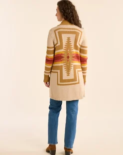 Pendleton WOMEN'S HARDING OPEN CARDIGAN SANDSHELL MULTI Clearance