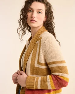 Pendleton WOMEN'S HARDING OPEN CARDIGAN SANDSHELL MULTI Clearance