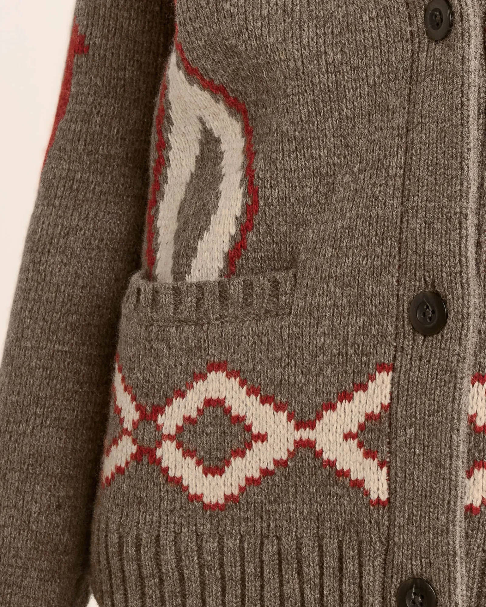 Pendleton WOMEN'S HERITAGE LAMBSWOOL CARDIGAN BROWN MIX MULTI Fashion