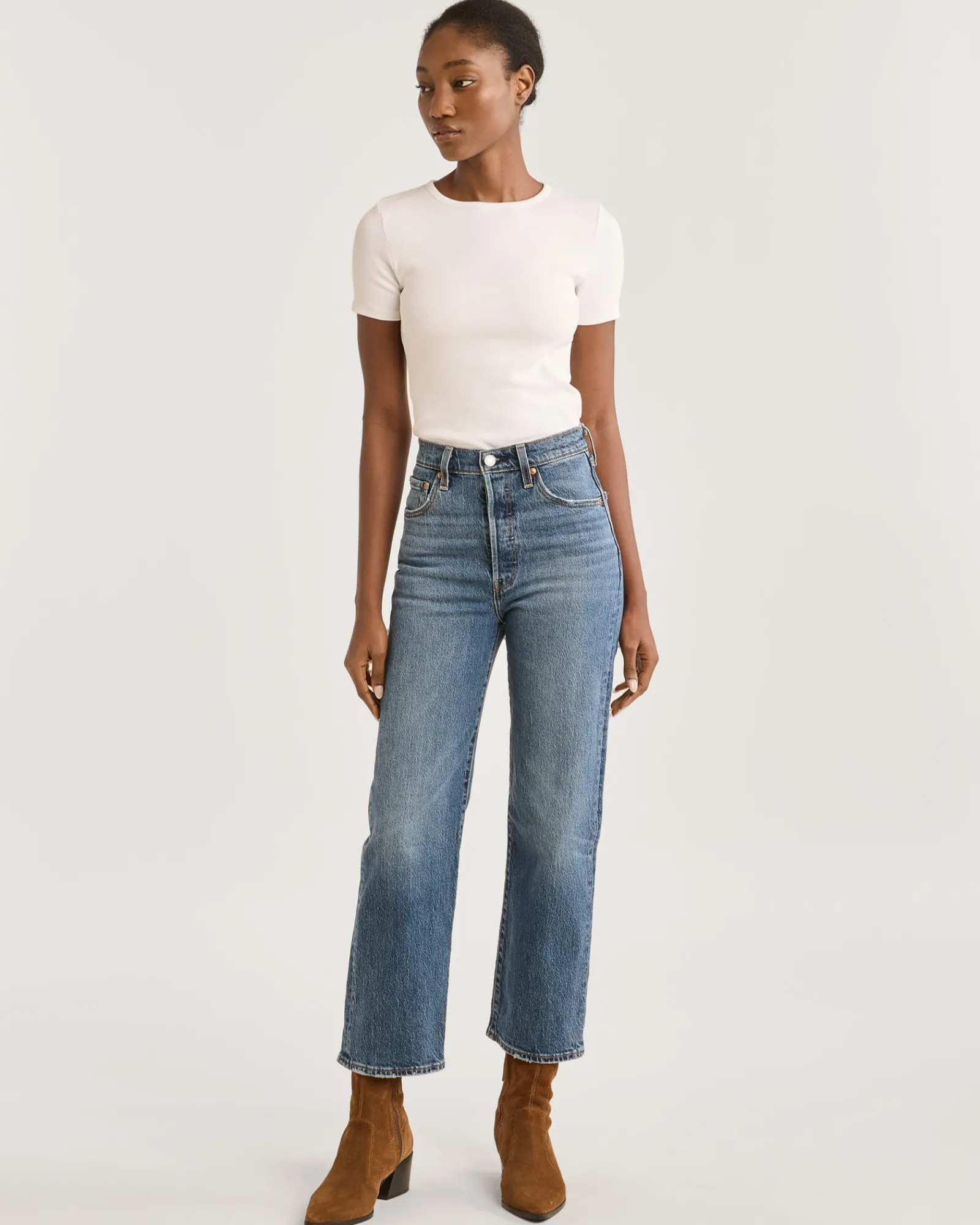 Pendleton WOMEN'S LEVI'S RIBCAGE STRAIGHT ANKLE JEANS 27 Sale