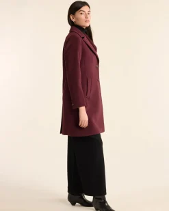 Pendleton WOMEN'S LOMBARD WOOL WALKER COAT MERLOT New