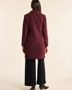 Pendleton WOMEN'S LOMBARD WOOL WALKER COAT MERLOT New