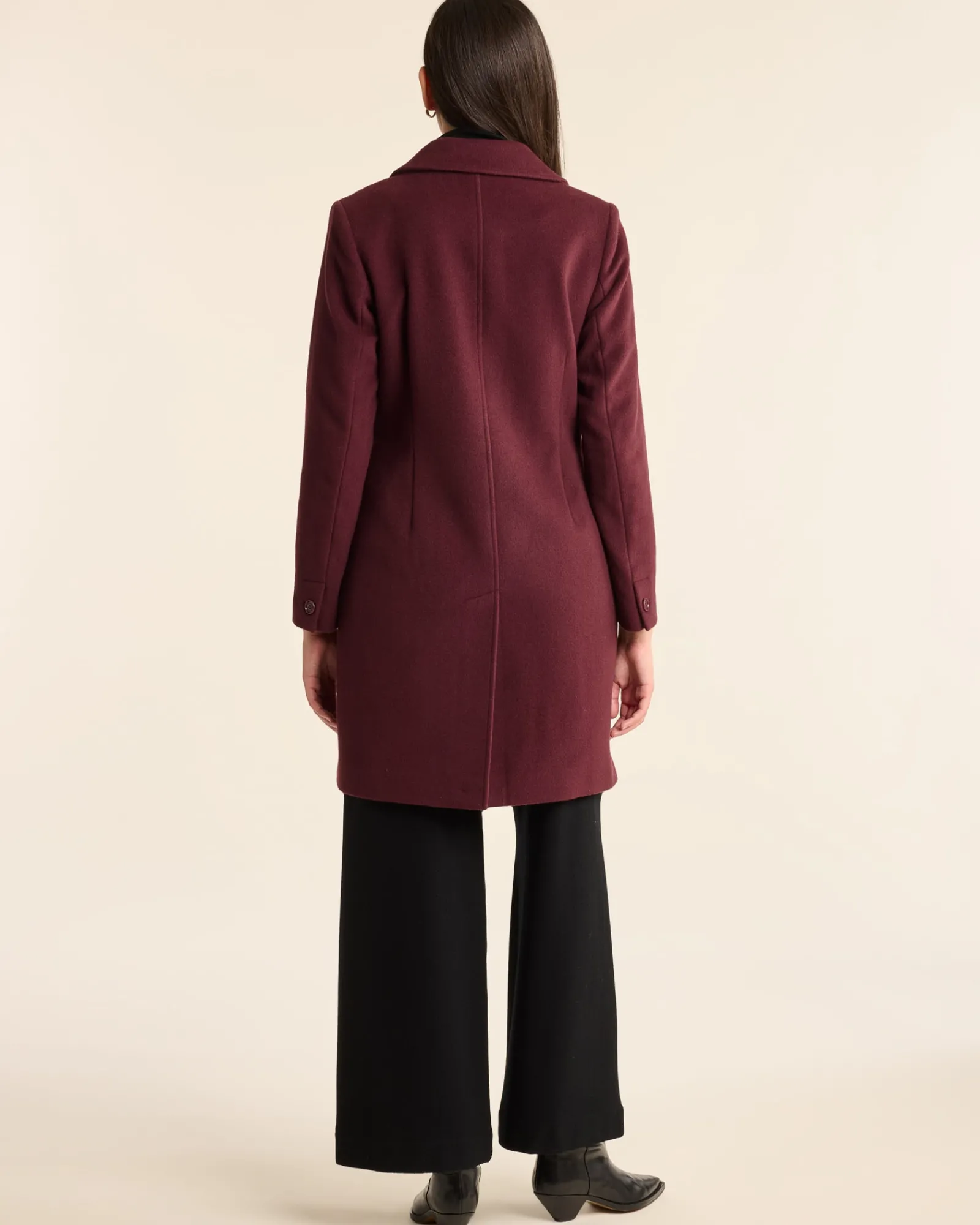 Pendleton WOMEN'S LOMBARD WOOL WALKER COAT MERLOT New
