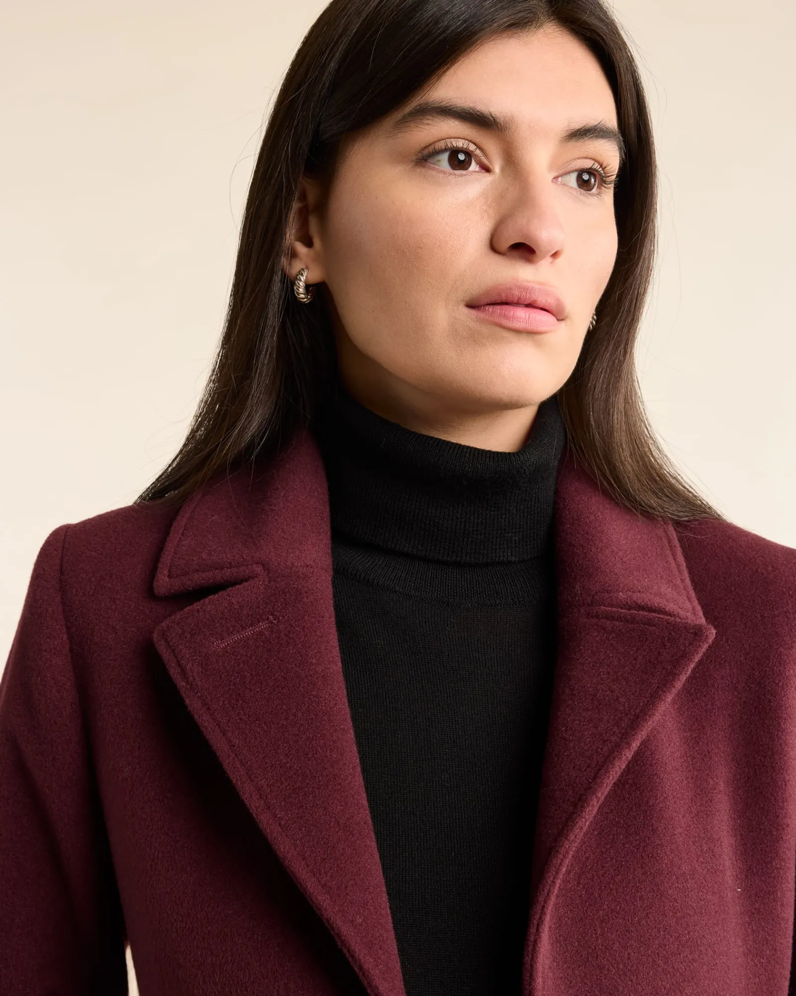 Pendleton WOMEN'S LOMBARD WOOL WALKER COAT MERLOT New