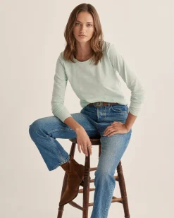 Pendleton WOMEN'S LONG-SLEEVE COTTON SLUB TEE MISSES Fashion