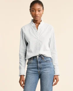 Pendleton WOMEN'S LONG-SLEEVE ELOISE SHIRT VINTAGE INDIGO/WHITE Hot