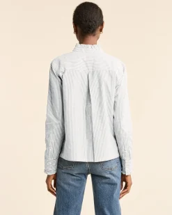 Pendleton WOMEN'S LONG-SLEEVE ELOISE SHIRT VINTAGE INDIGO/WHITE Hot