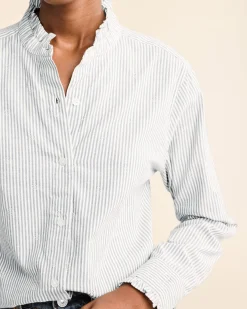 Pendleton WOMEN'S LONG-SLEEVE ELOISE SHIRT VINTAGE INDIGO/WHITE Hot