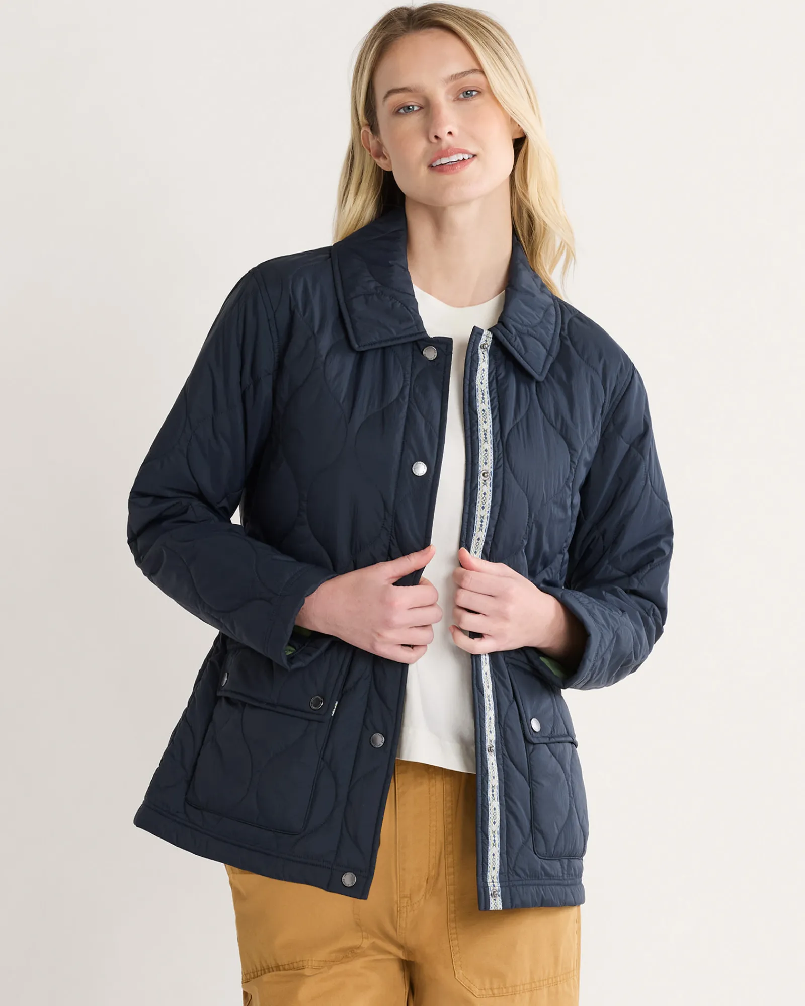 Pendleton WOMEN'S MARIGOLD CRINKLE QUILTED BARN COAT MIDNIGHT Online