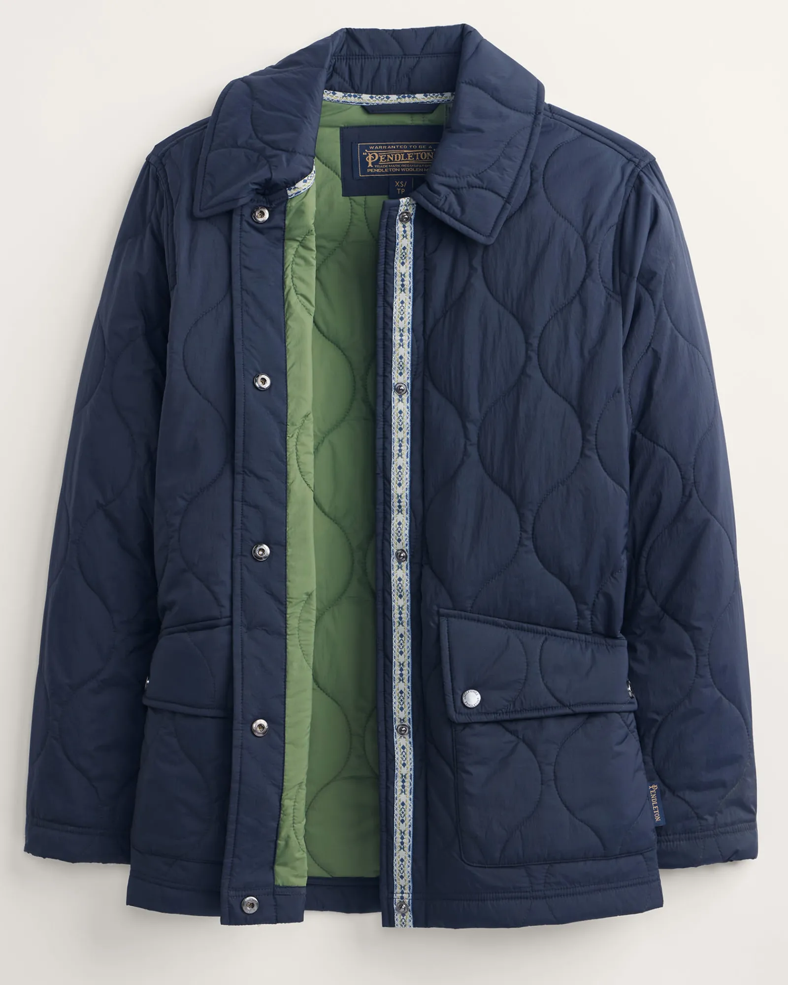 Pendleton WOMEN'S MARIGOLD CRINKLE QUILTED BARN COAT MIDNIGHT Online