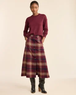 Pendleton WOMEN'S MERINO SWEATER MERLOT Sale
