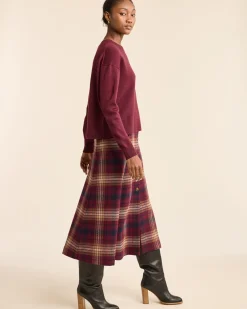 Pendleton WOMEN'S MERINO SWEATER MERLOT Sale