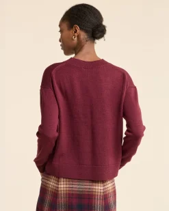 Pendleton WOMEN'S MERINO SWEATER MERLOT Sale