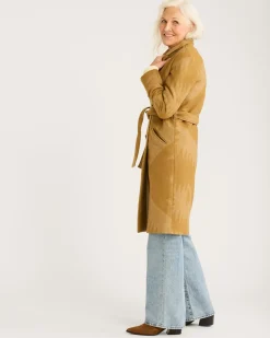 Pendleton WOMEN'S MIRROR LAKE WOOL TRENCH COAT TAN Sale