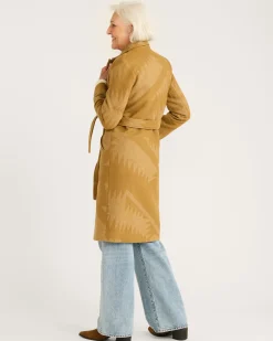 Pendleton WOMEN'S MIRROR LAKE WOOL TRENCH COAT TAN Sale