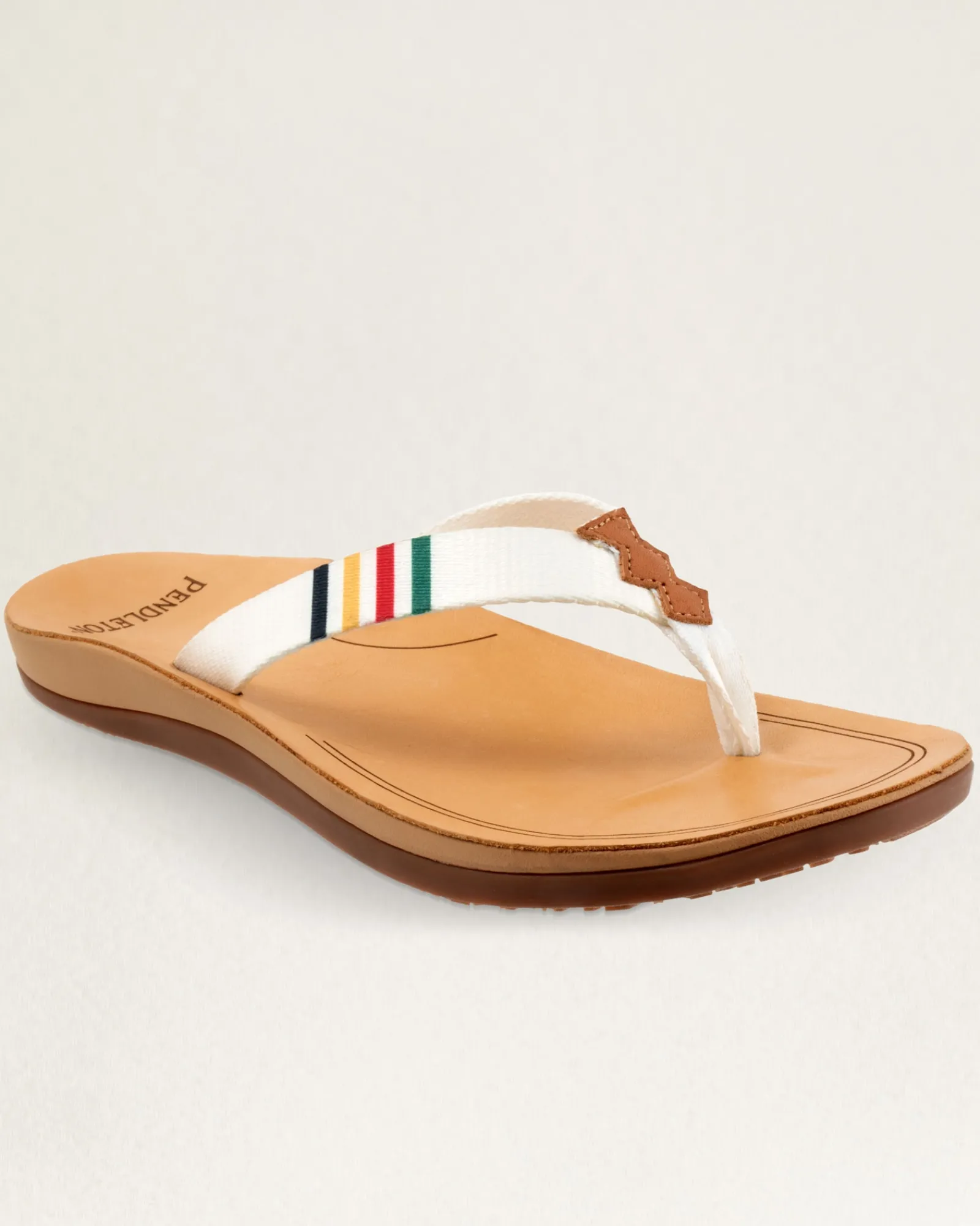 Pendleton WOMEN'S NATIONAL PARK FLIP FLOPS GLACIER PARK WHITE Outlet