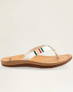 Pendleton WOMEN'S NATIONAL PARK FLIP FLOPS GLACIER PARK WHITE Outlet