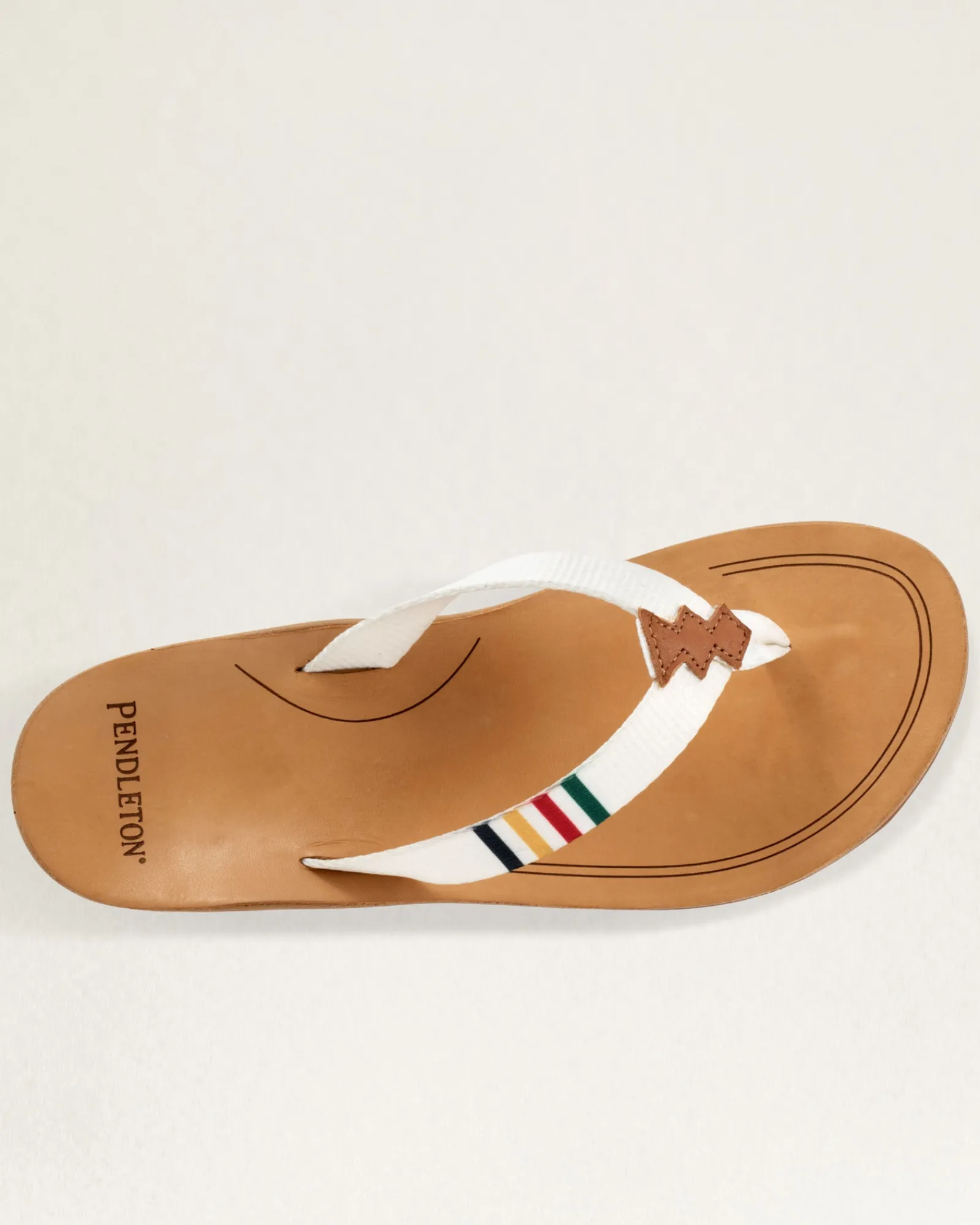 Pendleton WOMEN'S NATIONAL PARK FLIP FLOPS GLACIER PARK WHITE Outlet
