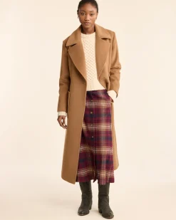 Pendleton WOMEN'S NOB HILL WOOL WRAP COAT CAMEL New