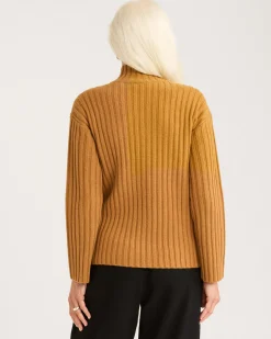 Pendleton WOMEN'S OVERSIZED MOCKNECK PULLOVER BROWN SUGAR Fashion
