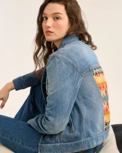 Pendleton WOMEN'S DENIM/WOOL JEAN JACKET PASCO Discount