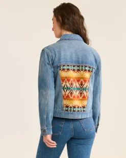 Pendleton WOMEN'S DENIM/WOOL JEAN JACKET PASCO Discount