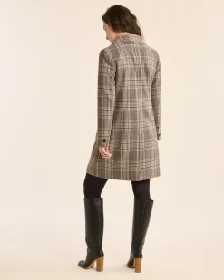 Pendleton WOMEN'S PLAID LOMBARD WOOL WALKER COAT GREY PLAID Best