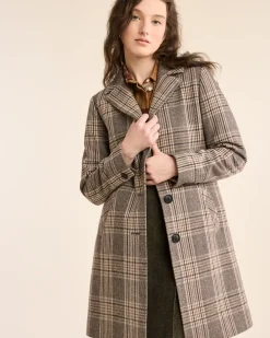 Pendleton WOMEN'S PLAID LOMBARD WOOL WALKER COAT GREY PLAID Best