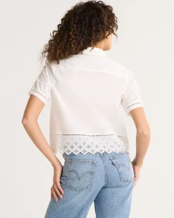 Pendleton WOMEN'S POPLIN EYELET SHIRT WHITE Online