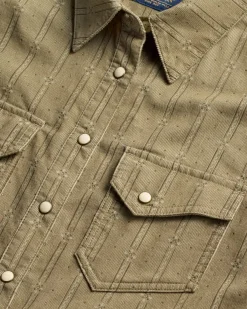 Pendleton WOMEN'S PRINTED CORDUROY GAMBLER SHIRT SAGE GREEN Best